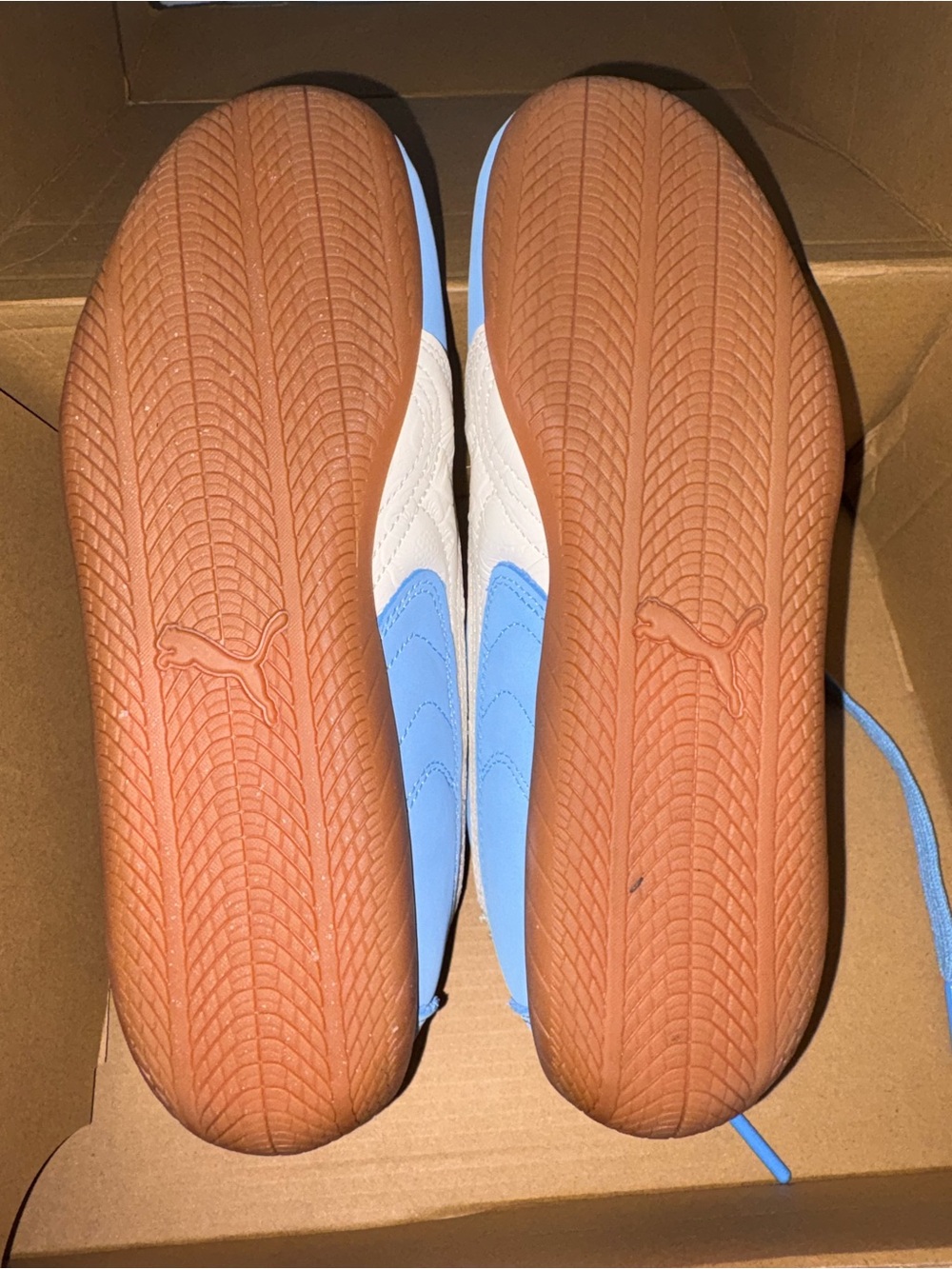 Puma Exclusive Lt Blue Leather Speedcat with Royal Blue Accents by Anthropology - Picture 7 of 8